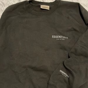 NWT Essentials Fear Of God Black Crew Neck Sweatshirt XL